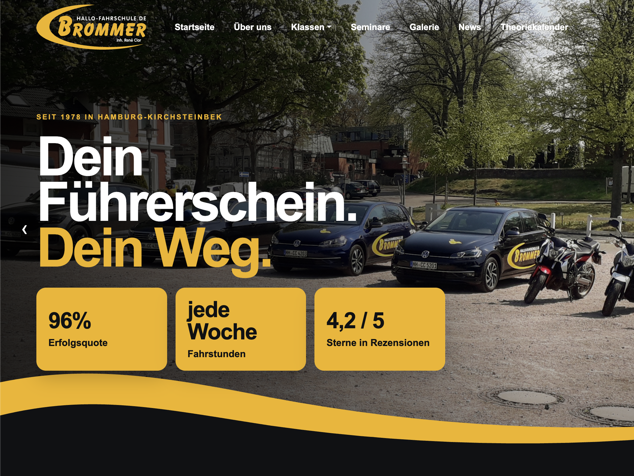 Fahrschule Brommer – Website mit bm CORE